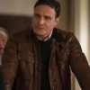 Shop Dominic Fumusa Elsbeth S03 Brown Leather Jacket