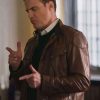 Shop Dominic Fumusa Elsbeth S03 Brown Jacket