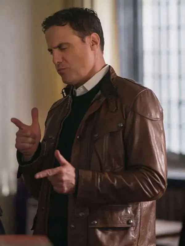 Shop Dominic Fumusa Elsbeth S03 Brown Jacket