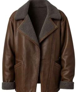 Buy Ella McCay Emma Mackey Shearling Jacket