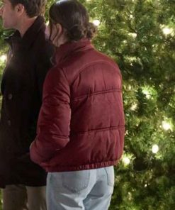 Shop Emily Leung The Snow Must Go On Red Puffer Jacket