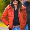 Shop Style New York City Emily Ratajkowski Hooded Jacket