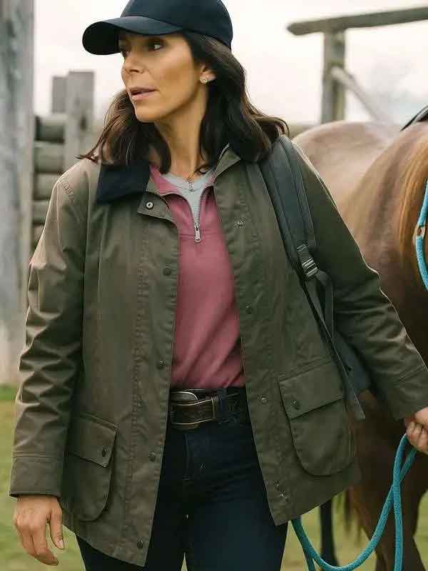 Shop Heartland S19 Michelle Morgan Green Jacket