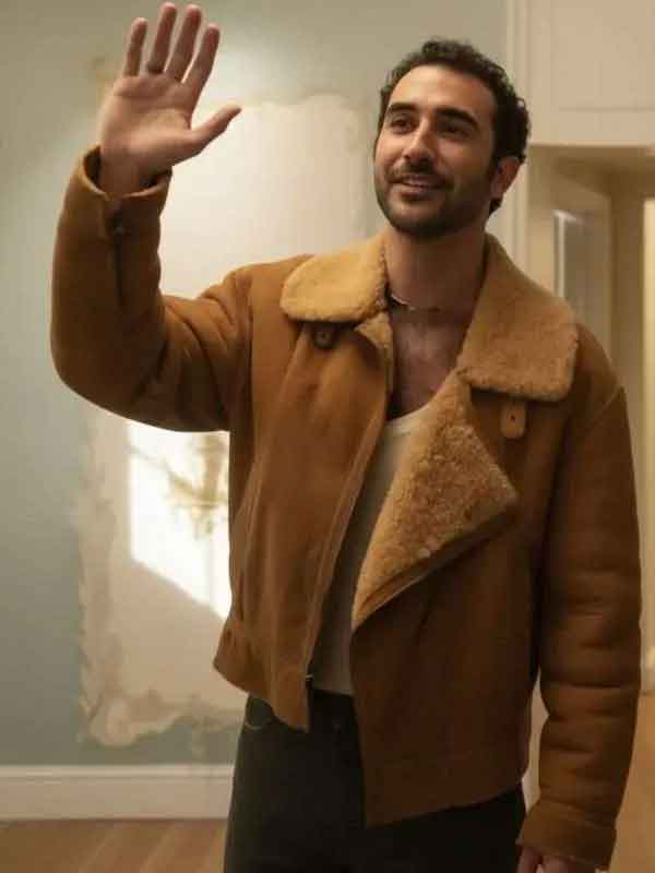 Shop I Love LA Jordan Firstman Shearling Leather Jacket