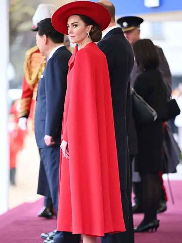 Buy Kate Middleton Horse Guard Red Bow Coat