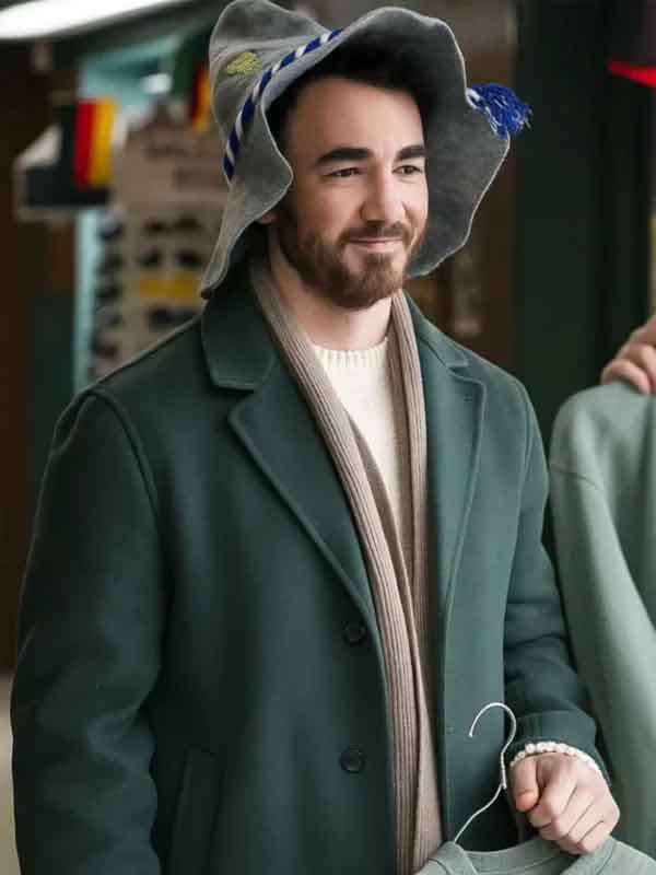Shop Kevin Jonas A Very Jonas Christmas Movie Green Coat