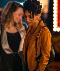 Shop Laila Jackson Murder in a Small Town S02 Brown Jacket