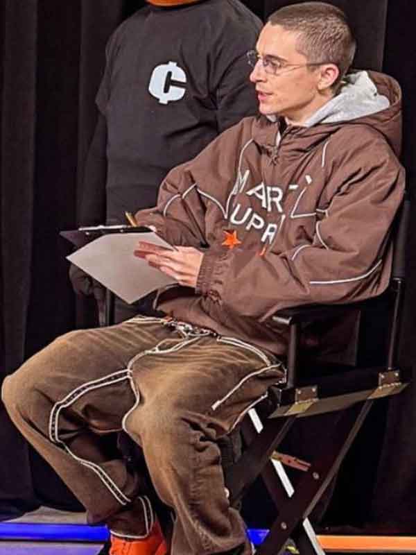 Buy Timothee Chalamet Marty Supreme Brown Jacket