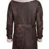 Shop Men Vintage Brown Shearling Double Collar Coat