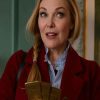 Shop Michelle Pfeiffer Oh What Fun Red Wool Coat