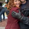 Shop Mistletoe Murders S02 Sarah Drew Maroon Coat