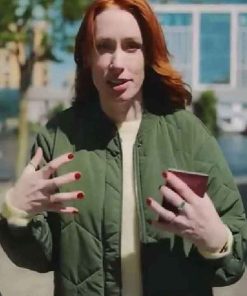 Shop Hannah Fry The Infinite Explorer with Hannah Fry Green Bomber Jacket