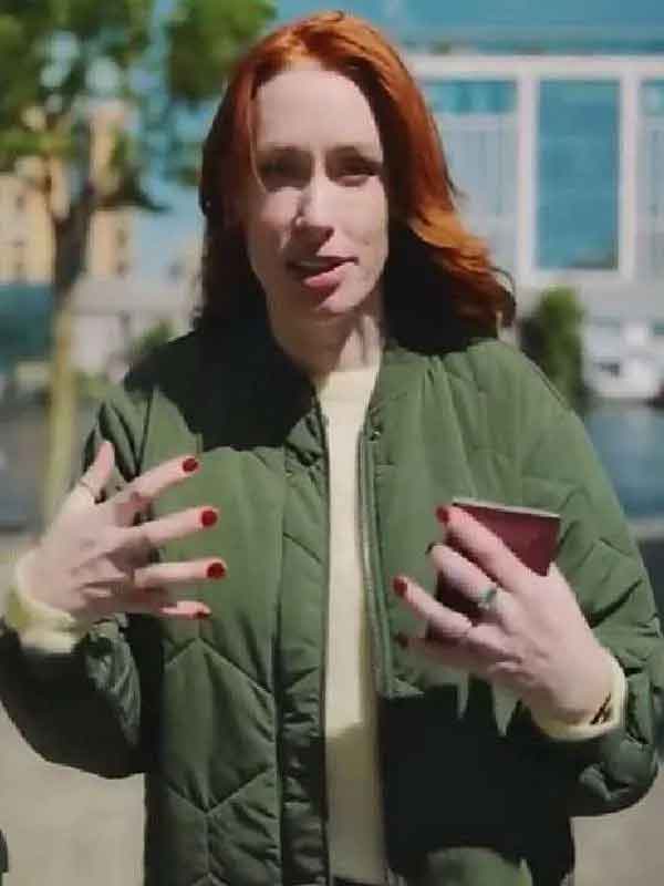 Shop Hannah Fry The Infinite Explorer with Hannah Fry Green Bomber Jacket