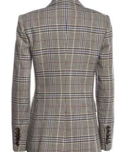 Buy The Thursday Murder Club 2025 Helen Mirren Grey Plaid Blazer