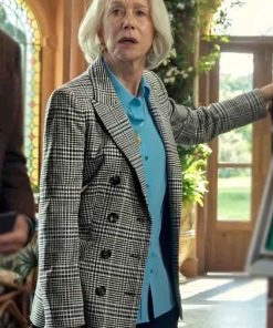 Shop The Thursday Murder Club 2025 Helen Mirren Grey Blazer