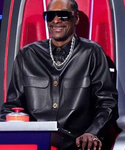 Shop The Voice S28 Snoop Dogg Black Leather Jacket