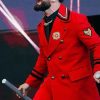 Shop WWE Raw Seth Rollins Red Wool Coat