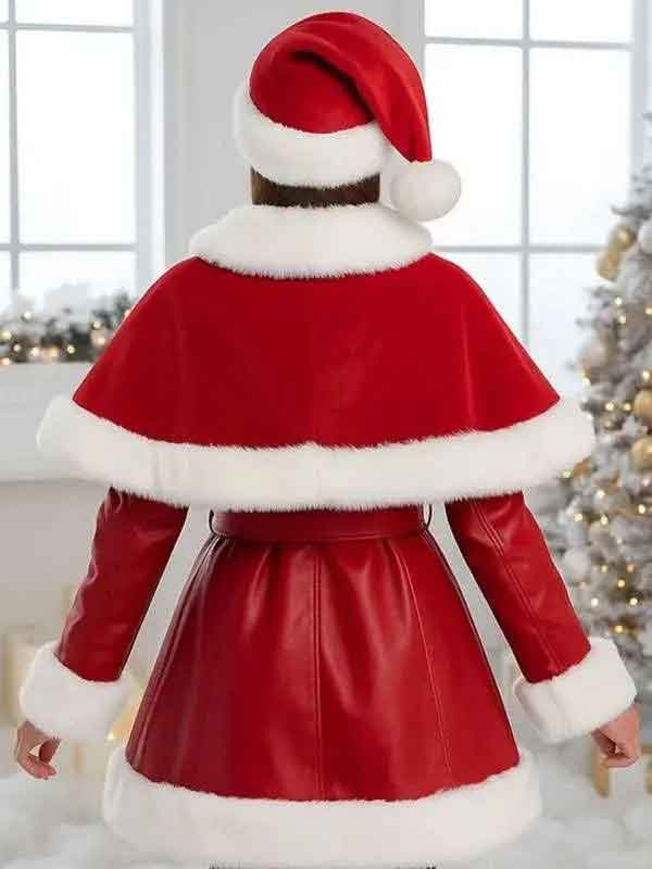 Shop Women Christmas with White Fur Trim Costume