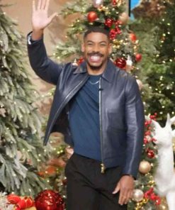 Shop Aaron Pierre The Jennifer Hudson Show Leather Jacket