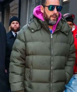 Shop NYC Adam Sandler Puffer Hooded Jacket
