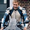 Buy Alexander Skarsgård Pillion White Racer Jacket