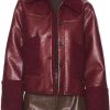 Buy Ambyr Michelle Beyond The Gates Maroon Leather Jacket