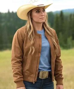 Shop Amy Fleming Heartland Brown Jacket