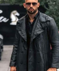 Buy Andrew Tate The Matrix Black Leather Coat