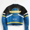Shop Buy Vintage Vanson Blue Leather Motorcycle Jacket
