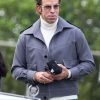 Buy Christian Bale Madden Grey Jacket