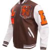 Shop Cleveland Browns Mash Up Varsity Jacket