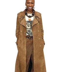 Shop Cynthia Erivo The Today Show Brown Leather Coat