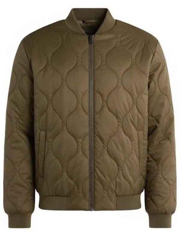 Buy Derek Rivera Mayor of Kingstown 2025 Cortez Brown Bomber Jacket