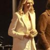 Shop Elizabeth Debicki The Adventures of Cliff Booth White Blazer