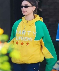 Shop Hailey Bieber Marty Supreme Jacket