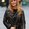 Shop Heart FM Studios London Amanda Holden Leather Jacket