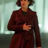 Shop Indira Varma The Night Manager S02 Maroon Coat