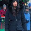 Shop Jameela Jamil Movie A Merry Little Ex-Mas Tess Black Puffer Jacket