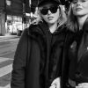 Shop Kathryn Newton Ready or Not Black Fur Trim Coat
