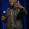 Shop Kevin Hart Acting My Age 2025 Black Leather Jacket