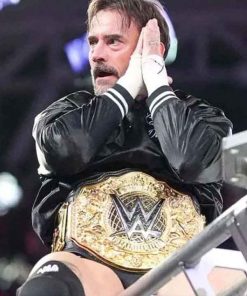 Buy Wargames CM Punk Larry’s Dad Black Jacket