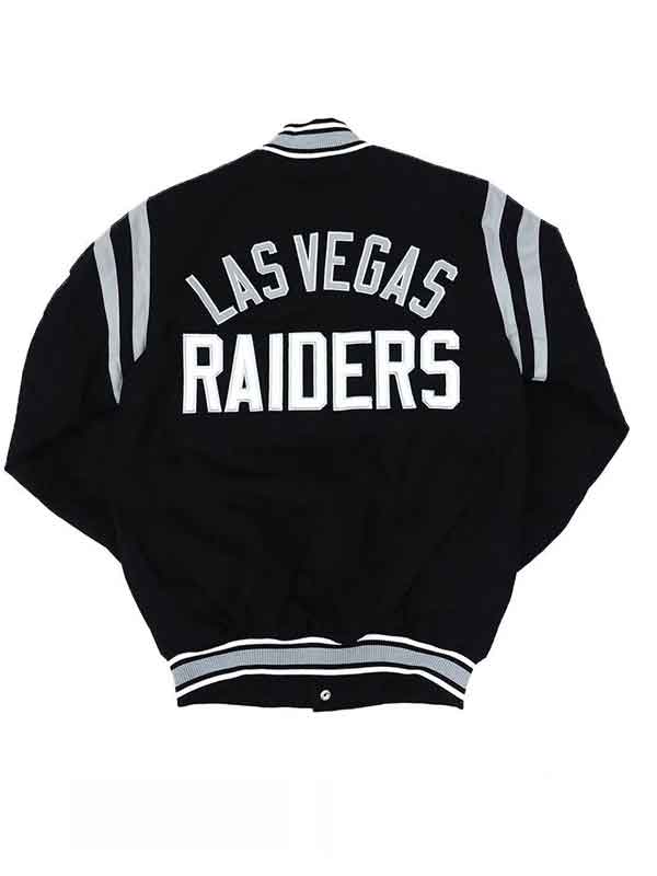 Shop Las Vegas Raiders Tailback Black Varsity Jacket