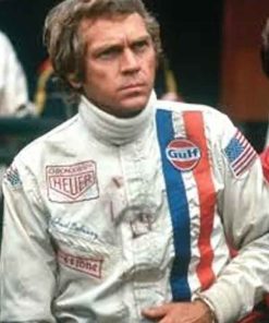 Shop Le Mans Grand Prix Steve McQueen White Jacket