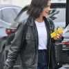 Shop LA California Street Style Lucy Hale Black Leather Jacket