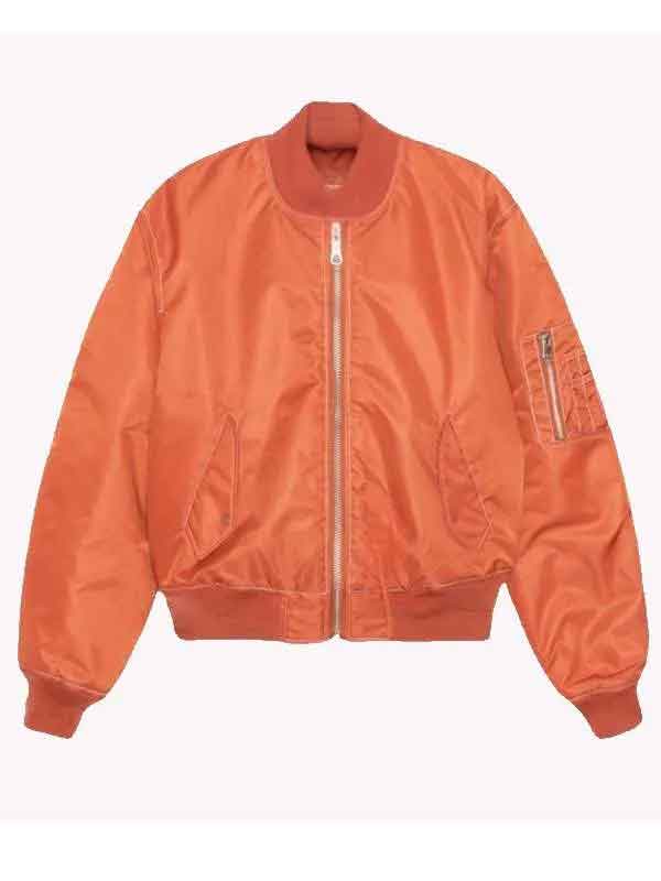 Shop Margo’s Got Money Troubles Elle Fanning Bomber Jacket