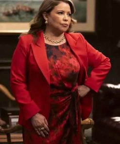 Buy Justina Machado Matlock S02 Eva Muñoz Red Blazer