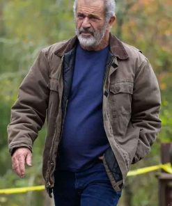 Shop Mel Gibson Hunting Season Brown Jacket