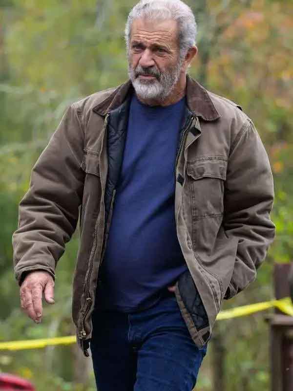 Shop Mel Gibson Hunting Season Brown Jacket