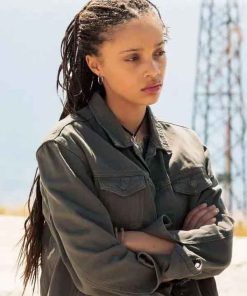 Shop Meréana Tomlinson The Iris Affair Black Denim Jacket