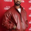 Buy Michael B. Jordan Maroon Leather Jacket